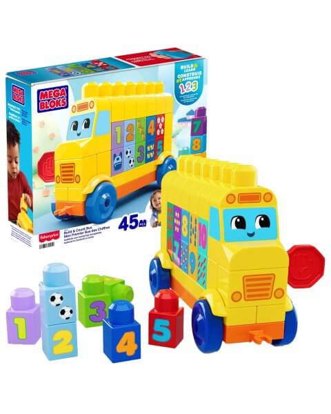 Mega Bloks autobusiukas su kaladėlėmis, JKG34