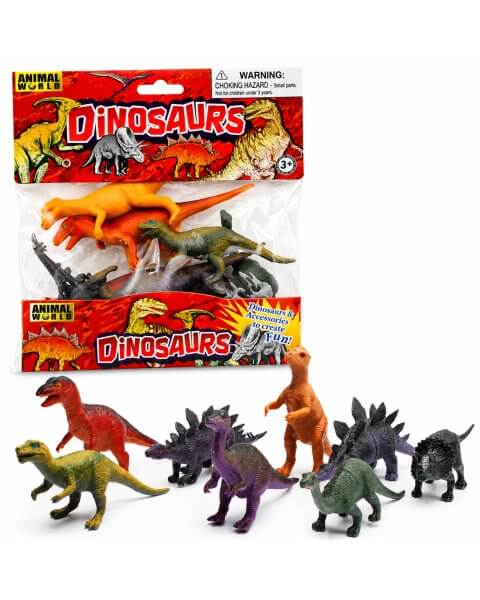 Dinozaurų figūrėlių rinkinys, 8 vnt. 