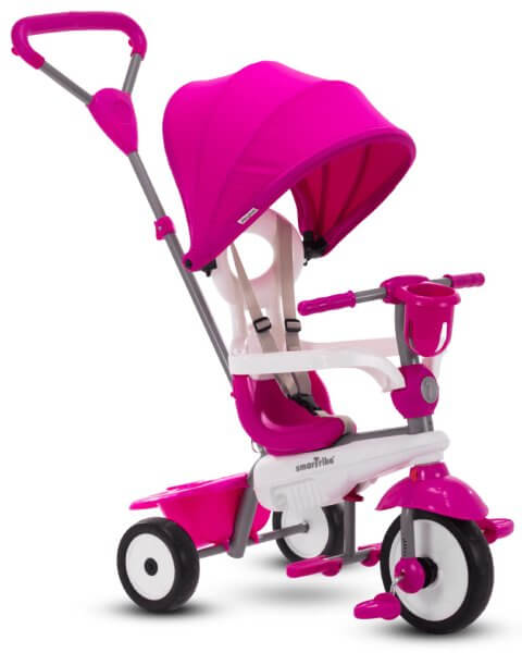 SmarTrike triratukas vaikams 4-viename &bdquo;Breeze Plus&rdquo;, rožinis 