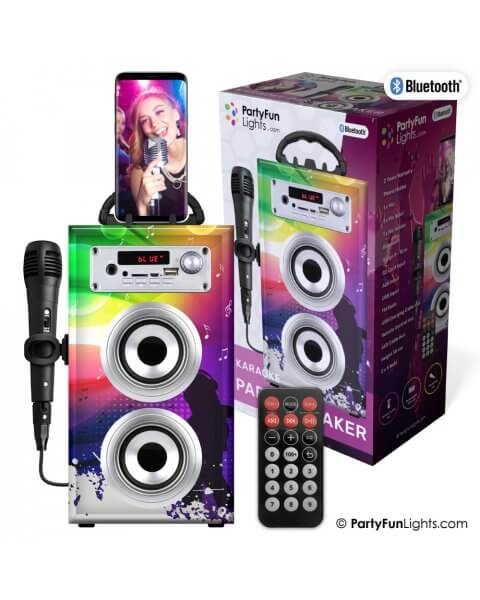 Bluetooth karaoke garsiakalbis su mikrofonu ir pulteliu „Karaoke Party Speaker”