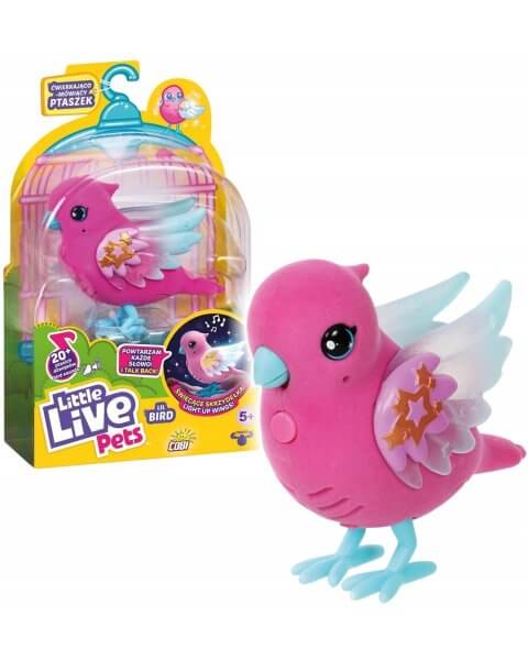 Interaktyvus paukščiukas „Lil‘ Birds“, Little Live Pets, rožinis