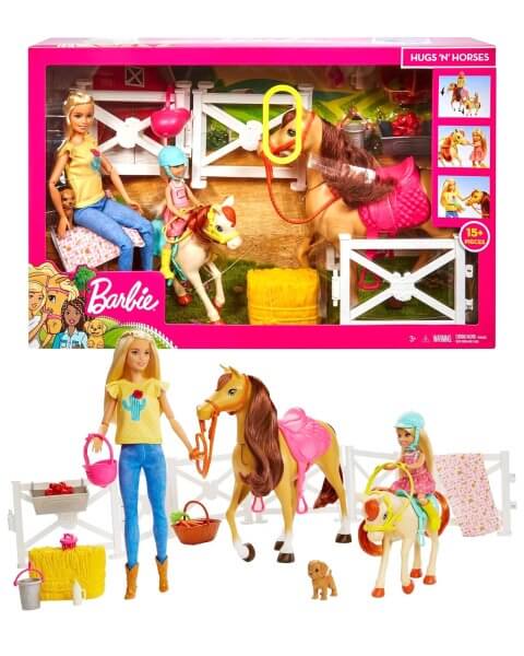 Barbie rinkinys su žirgais ir 2 lėlėmis, FXH15 