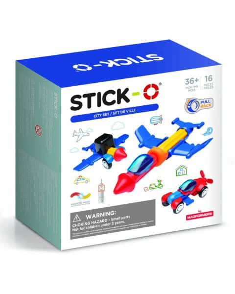 Magformers magnetinis konstruktorius Stick-O City, 16 det. 