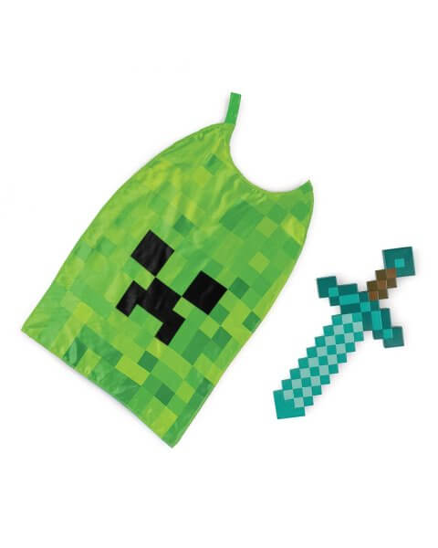 Minecraft kardas ir apsiaustas vaikams 