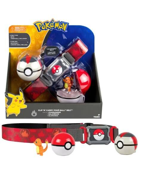 Pokemon diržas „Clip & Carry Poke Ball Belt”, Charmander 