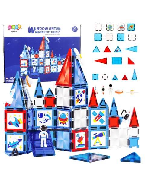 Magnetinis konstruktorius „Kosminė stotis”, 58 det. 