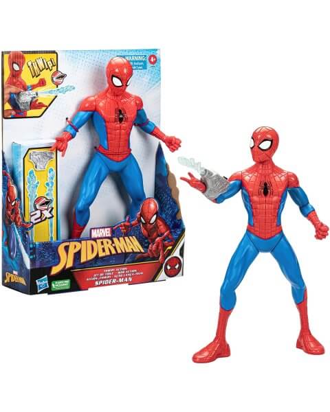 Žmogaus Voro figūrėlė su tinklo šaudykle “Thwip Action Spider-Man”, 33 cm