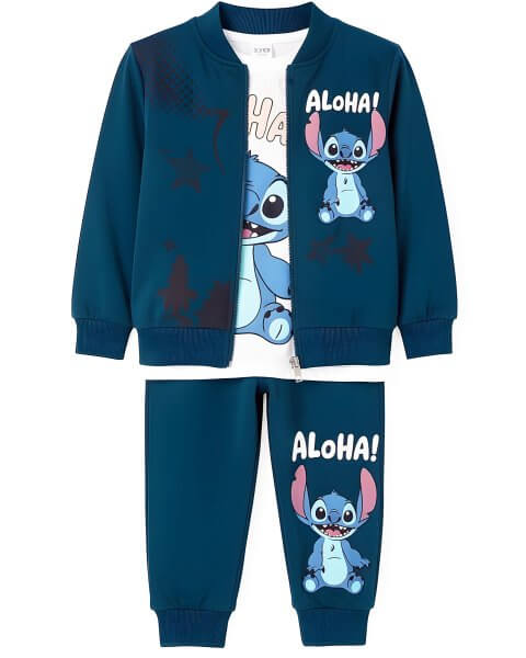 Komplektas berniukui su džemperiu, mar&scaron;kinėliais ir kelnėmis &bdquo;Stitch&rdquo; 