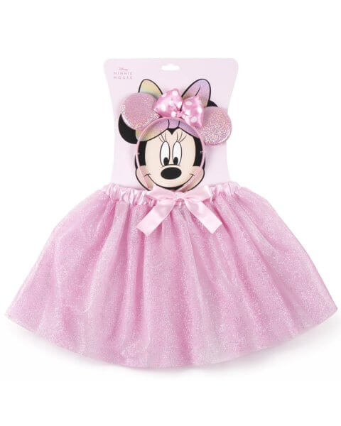 Minnie Mouse aprangos rinkinys: sijonas ir lankelis su ausytėmis 