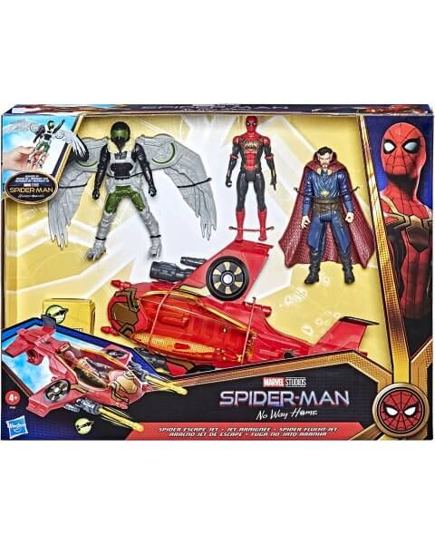 Žmogaus voro rinkinys su figūrėlėmis ir skraidykle „Spider Escape Jet“