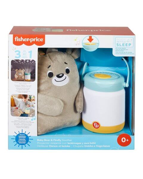 Fisher-Price naktinė lemputė-projektorius „Baby Bear & Firefly Soother”, GRR00