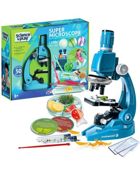Vaiki&scaron;kas mikroskopo rinkinys su priedais &bdquo;Super Microscope&rdquo;, Clementoni 
