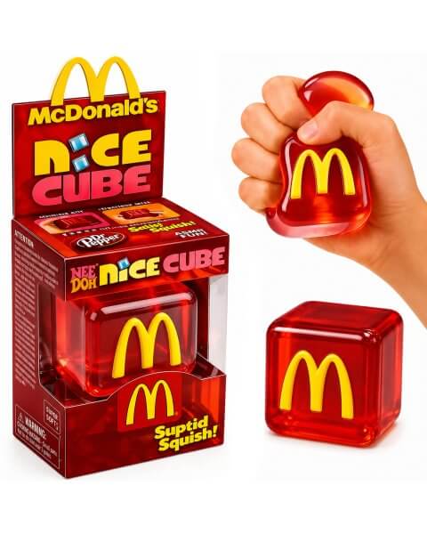 NeeDoh antistresinis sensorinis žaislas &bdquo;Ledo kubelis&rdquo;, McDonald's 