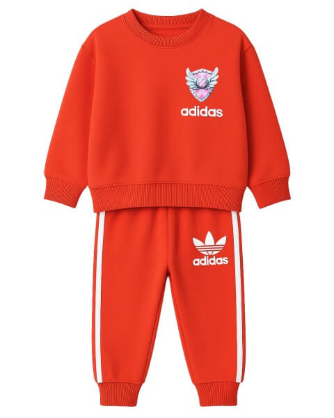 Komplektas mergaitei su džemperiu ir kelnėmis &bdquo;Adidas: Paw Patrol&rdquo;, &scaron;velniai oranžinis 