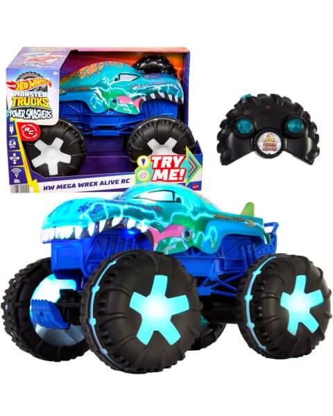 Hot Wheels Puteliu valdomas sunkvežimis monstras „Mega Wrex”, JBD90