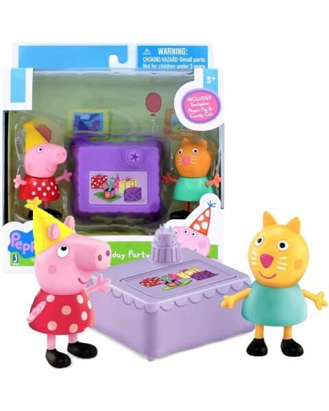 Peppa Pig figūrėlių rinkinys „Gimtadienio vakarėlis”