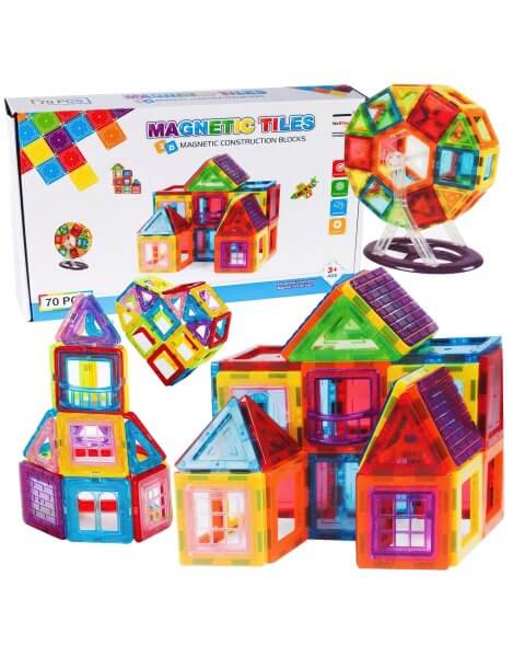 Magnetinis konstruktorius „Magnetic Tiles”, 70 detalių 