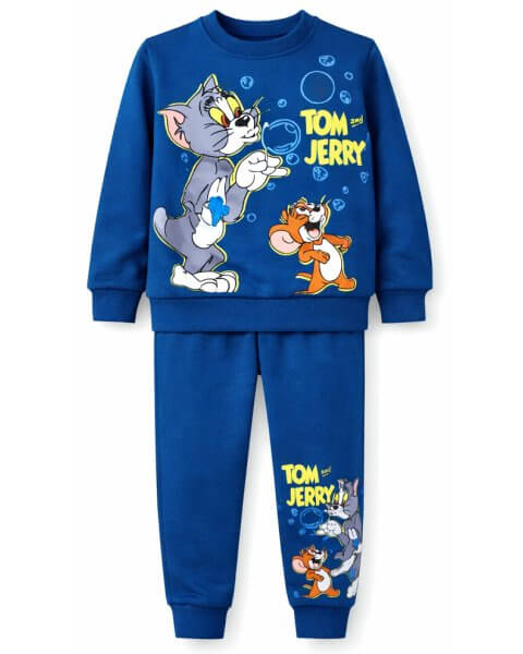 Komplektas berniukui su džemperiu ir kelnėmis „Tom & Jerry”