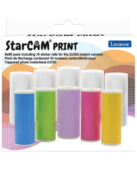 Foto juostų rinkinys „StarCam Print” fotoaparatui, 10 vnt., Lexibook 