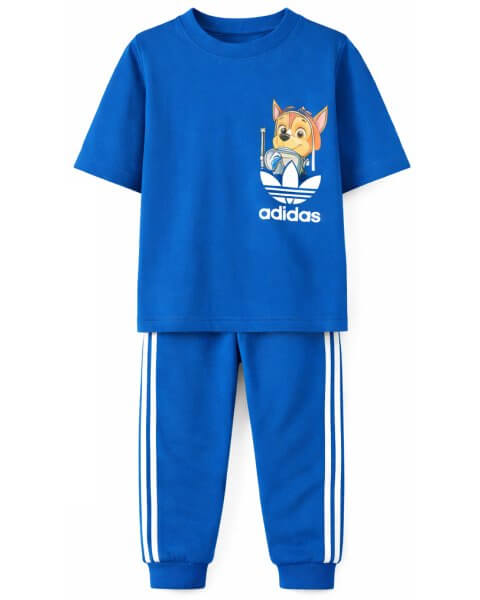 Komplektas berniukui su mar&scaron;kinėliais ir kelnėmis &bdquo;Paw Patrol: Adidas&rdquo;, mėlynas 