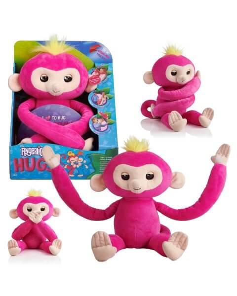 Interaktyvi pliu&scaron;inė beždionėlė Fingerlings Hugs &bdquo;Bella&rdquo; 