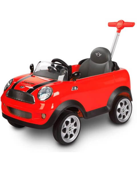 MINI Cooper paspiriama mašina su rankena, Rollplay 