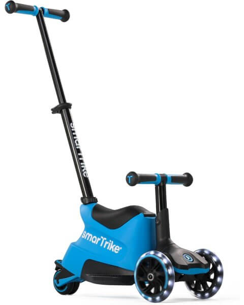 SmarTrike Xtend triratis paspirtukas su sėdyne ir rankena, mėlynas