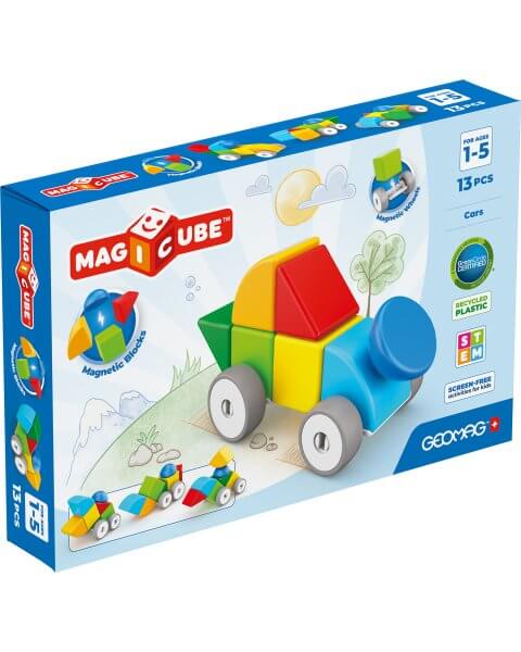 Geomag magnetiniai kubeliai „Mašinėlės”, 13 det., Magicube 