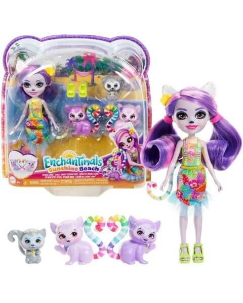 Enchantimals figūrėlių rinkinys „Lemūrų šeima”, HRX86 