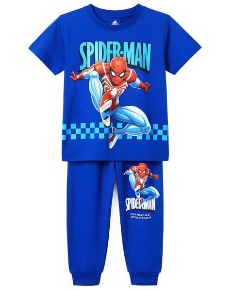 Komplektas berniukui su mar&scaron;kinėliais ir kelnėmis &bdquo;Spider-Man&rdquo;, mėlynas 