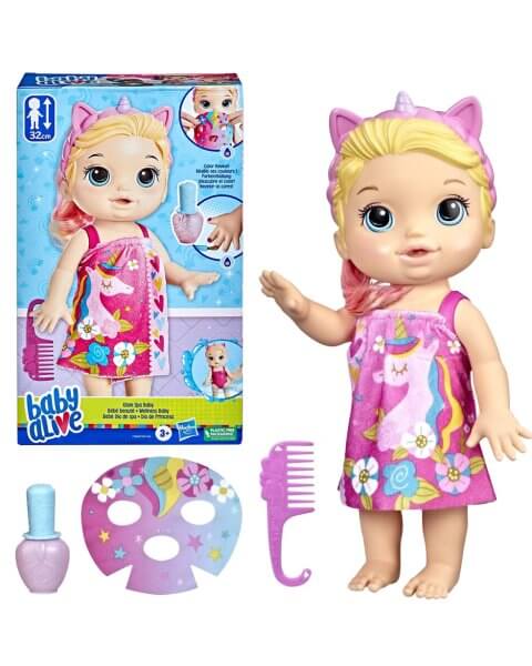 Baby Alive lėlė su SPA priežiūros rinkiniu 