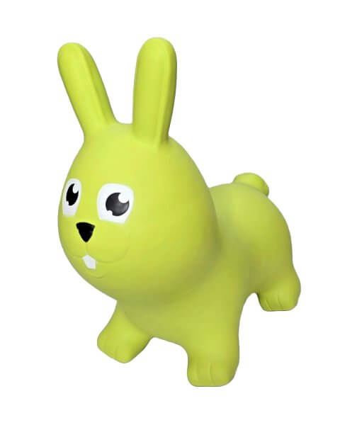 Pripučiamas šokliukas kiškutis, žalias, pagaminta Estijoje 