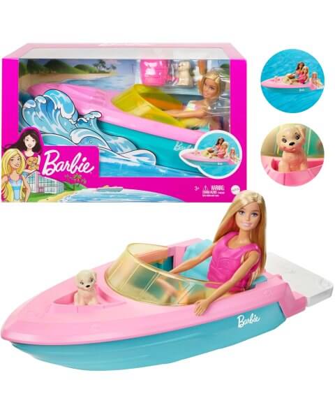 Barbie lėlės, šuniuko ir katerio rinkinys, GRG30