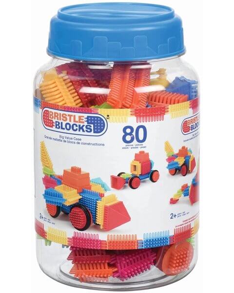Bristle Blocks konstruktorius indelyje, 80 det. 